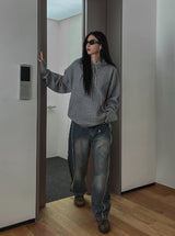Ber Oversized Knitwear Hoodie