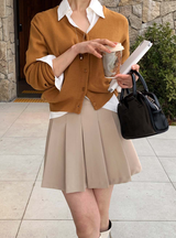 Wanted Pleated Mini Skirt