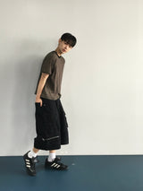 Marvin Crop Stripe Short Sleeve T-Shirt 3C