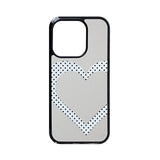 [MADE] HEART DOT PHONE CASE (black mirror bumper)