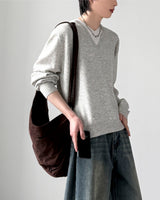 Spin Layered V-Neck Knit