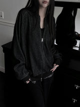 pair wool stripe zip-up (unisex)