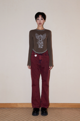 Angel Blessing T-shirt_Brown