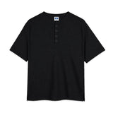 スタンダードワッフルヘンリーネック半袖Tシャツ(3color)
