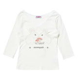 Rabbit Lace V-Neck Tee White