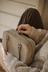 ブローチバッグ SUEDE DUSTY BEIGE