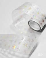 PET Aurora Foil Star Kiss Cut Tape