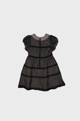 BABYDOLL DRESS IN BLACK CHECK