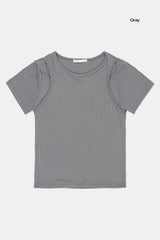 ユーマレイヤードリブTシャツ