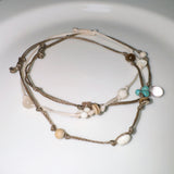 drop cat's eye knot bracelet (brown)