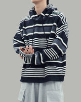 Multiple Stripe Hoodie (Black)