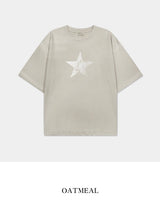 Vintage Star Pigment Short-Sleeved T-shirt