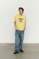 エイジスプラッターカーペンターデニムパンツ(Washed Blue)