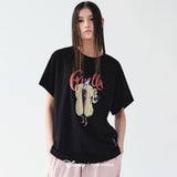 DISNEY CRUELLA DESIGNER PRINTING TOP_WHITE