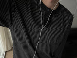 ASCLO ソフトボーダー ヘンリーネックTシャツ(2color)