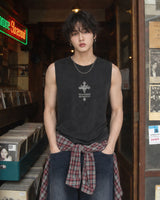 (UNISEX) Deep Blue Washing Wide Denim