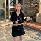 ナイロンミニスカート (Black)