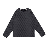 Rib Dot Raglan Tee (charcoal)