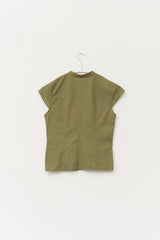 (W) Cake Pocket Slim Shirt
