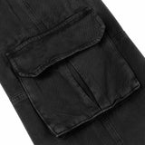 DirtyCoins Casual Baggy Cargo Pants Black Wash