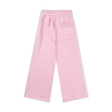 Smog Motif Wide String Sweatpants [Pink]