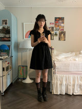 [made by fling] butterfly one-piece (black)