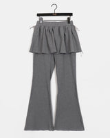 Qutin Ribbon Skirt Leggings Pants