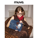 muva. 牛革 ベルベット 3WAY ミニリュック