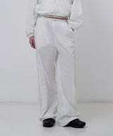 KIRSH PLAIN INCISION WOVEN PANTS [WHITE]
