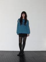 ベレロスウェットシャツ(PEACOCK BLUE)
