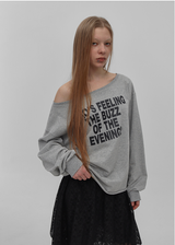 [MADE] リッツボートネックプリンティド長袖Tシャツ