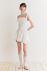 LILY FRILL DRESS ivory