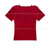 Sonya Whole Slit Layered Short Sleeve T-shirt