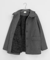 Lieun Quilting Frill Half Coat