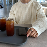 Glife Semi Overfit Round Knit