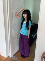 Ritz Wood String Color Nylon Pants
