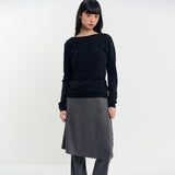 Wrap Skirt Pants Charcoal