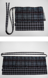 Layered Plaid Wrap Skirt