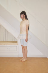 KIRI SKULL EYELET TOP (LEMON)