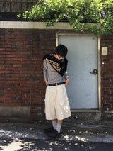 ログ クロップ ストライプ ロングスリーブ 4C