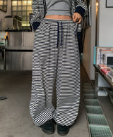 Wearing ストライプバンディングパンツ