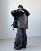 Quiet Black Curved Denim