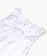Shirring Sleeveless Dress - White