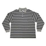 (Unisex) Stripe collar T