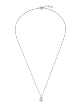 26SS★ Essence 14K(W) Lab-Diamond Pear Pendant Necklace 1.0CT