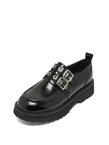 Biker Platform loafer black