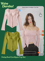 Daisy Real Cardigan Top Set