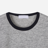 Lav Crop Contrast Knit