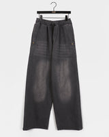 Mens サイドスナップスリットバルーンフィットデニムパンツ