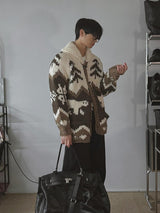 [Handmade] Nordic Toggle Knit Cardigan